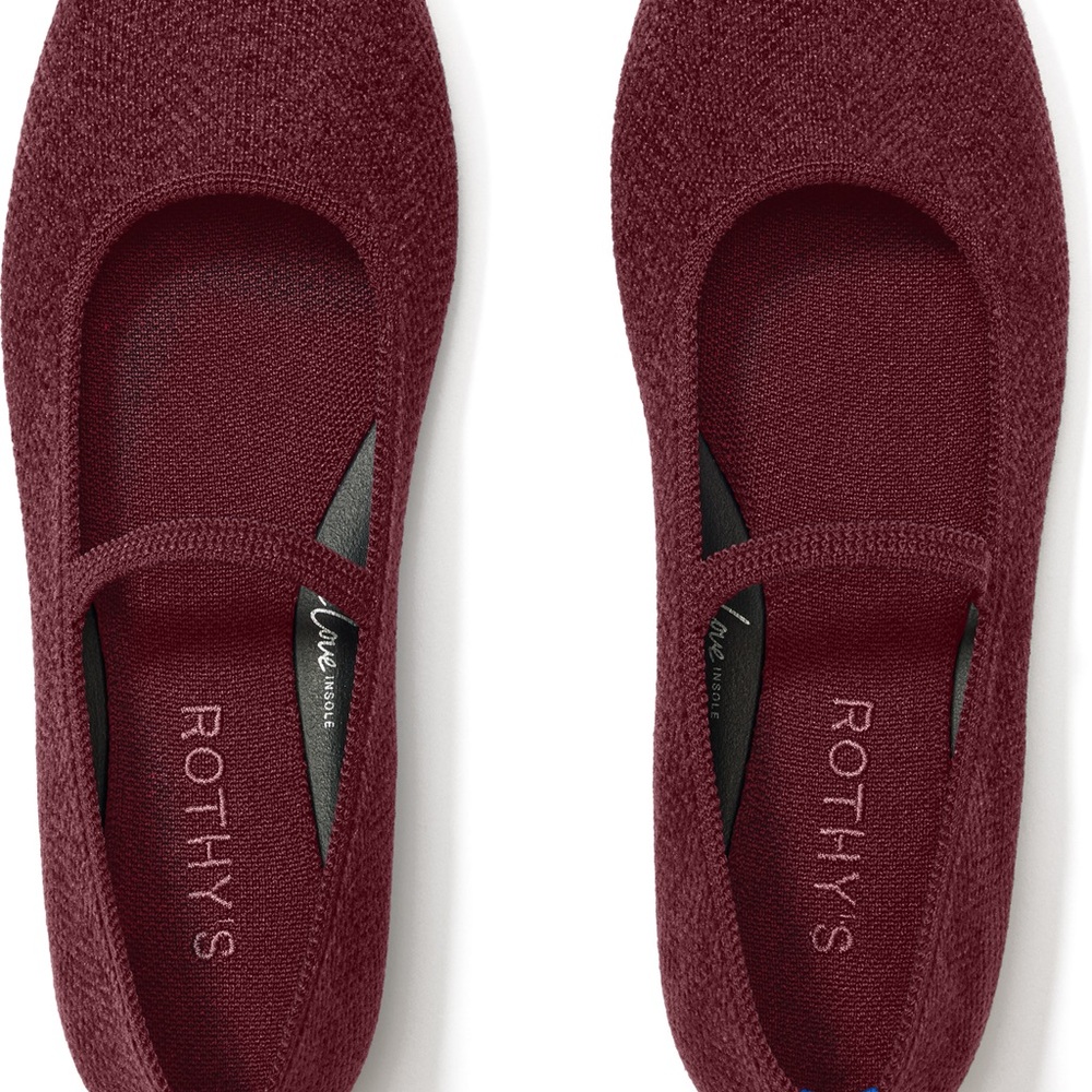 Rothy's ReVelvet Max Square toe Mary Jane with Strap. Sz 9.5 BNIB